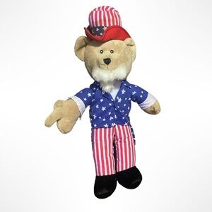 Uncle Sam bear plush 12‎ inch Sugarloaf 2009